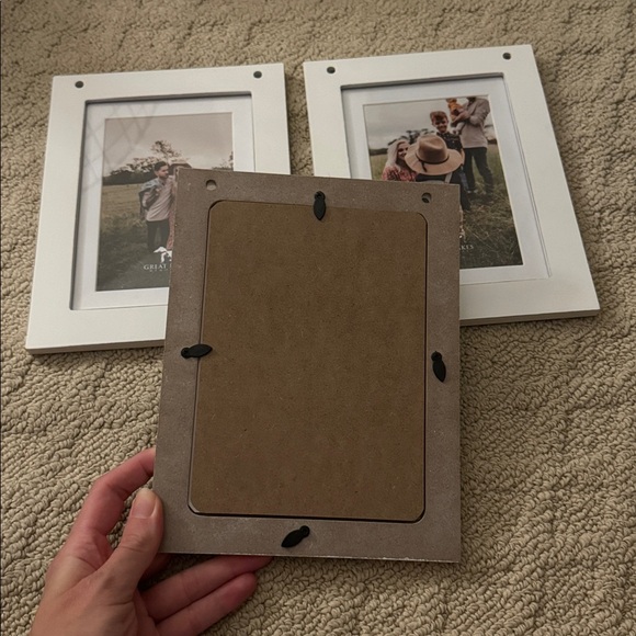 Set of Three White Picture Frames - Picture 2 of 2